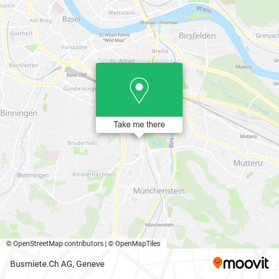 Busmiete.Ch AG map