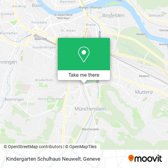Kindergarten Schulhaus Neuwelt map