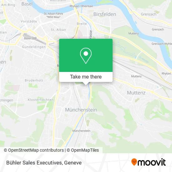 Bühler Sales Executives map