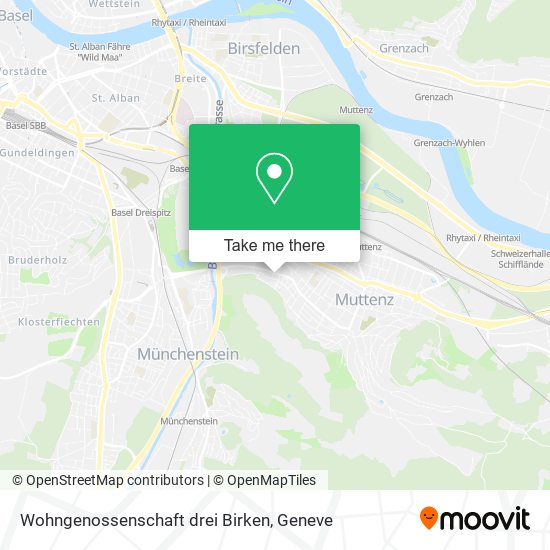 Wohngenossenschaft drei Birken map