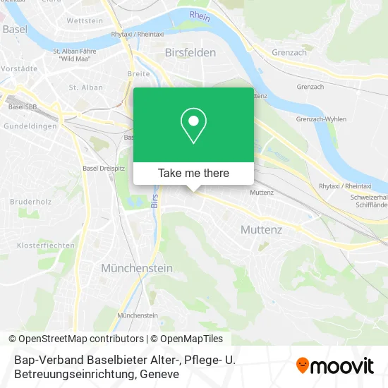 Bap-Verband Baselbieter Alter-, Pflege- U. Betreuungseinrichtung map