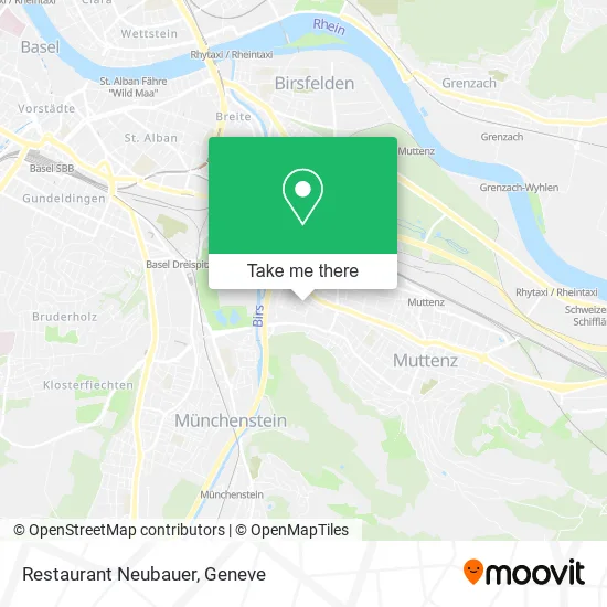 Restaurant Neubauer map