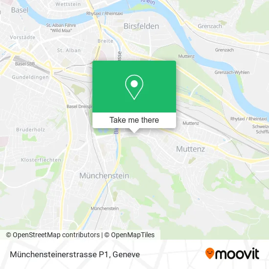 Münchensteinerstrasse P1 map