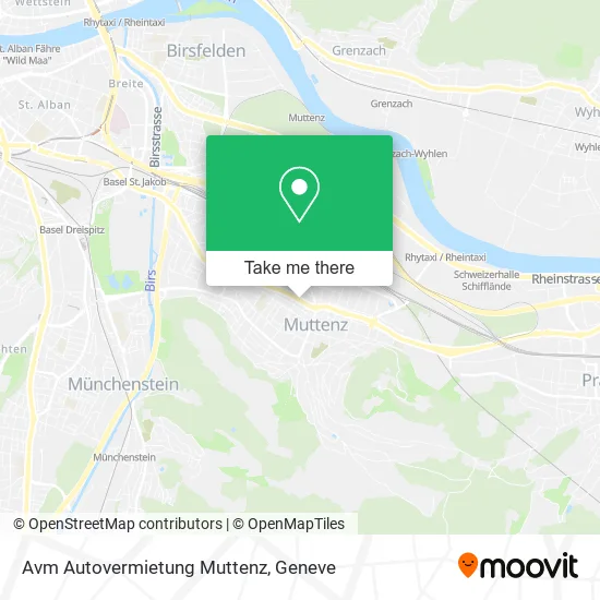 Avm Autovermietung Muttenz map