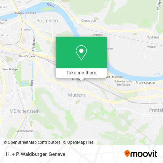 H. + P. Waldburger map