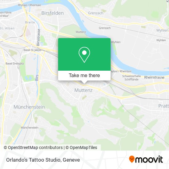 Orlando's Tattoo Studio map