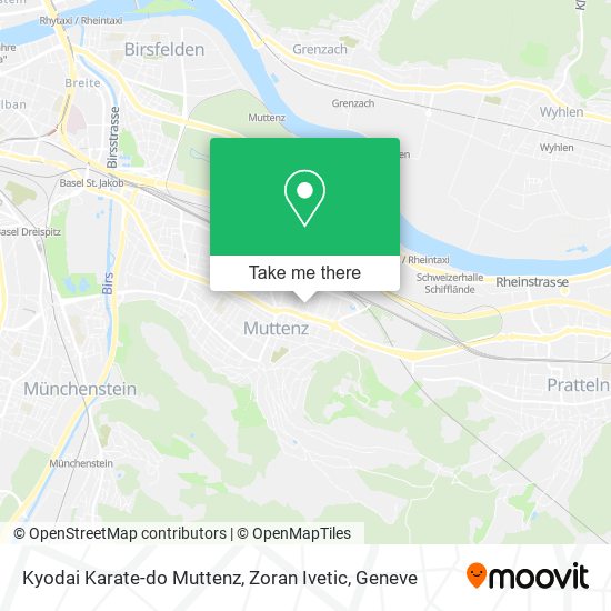 Kyodai Karate-do Muttenz, Zoran Ivetic map