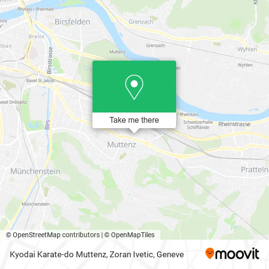 Kyodai Karate-do Muttenz, Zoran Ivetic map
