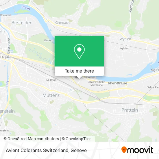 Avient Colorants Switzerland map