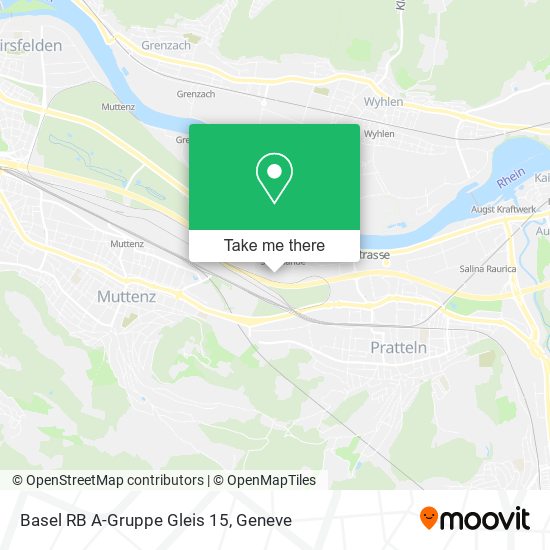 Basel RB A-Gruppe Gleis 15 map