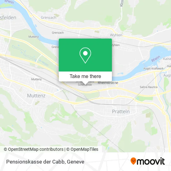 Pensionskasse der Cabb map