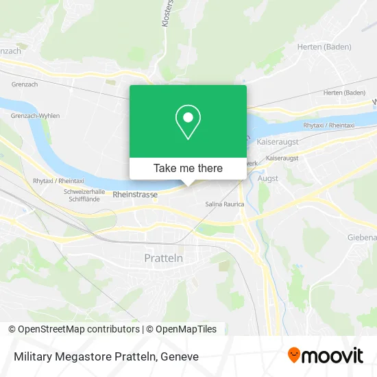 Military Megastore Pratteln map