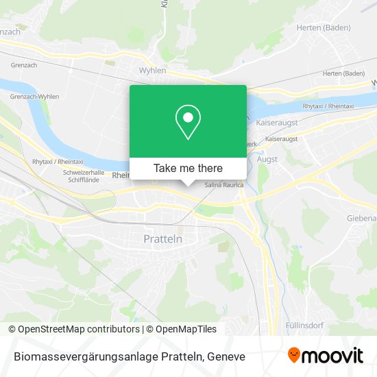 Biomassevergärungsanlage Pratteln map
