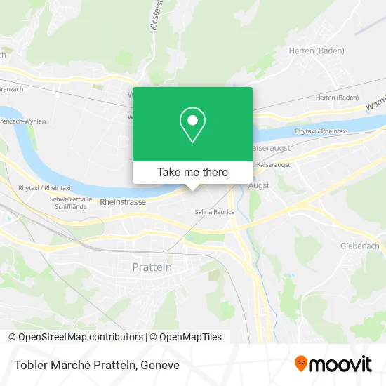 Tobler Marché Pratteln map