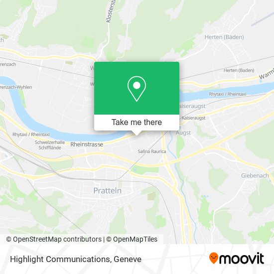 Highlight Communications map