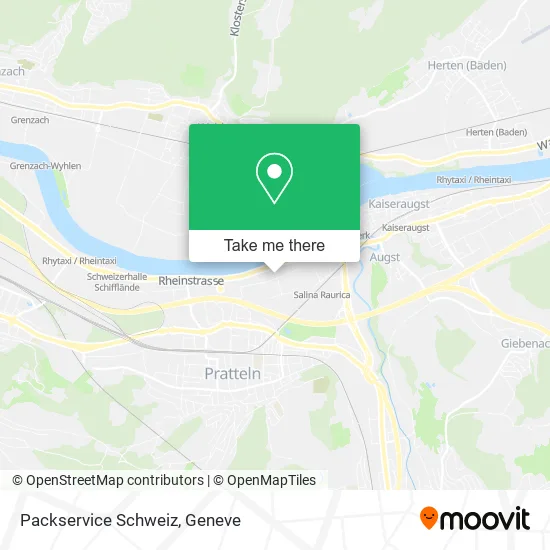 Packservice Schweiz map
