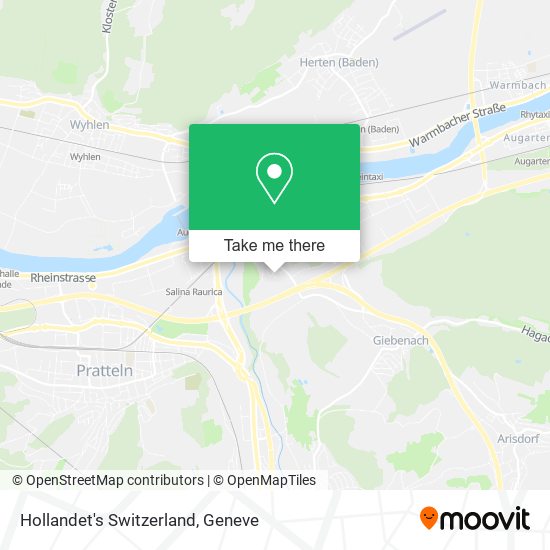Hollandet's Switzerland map