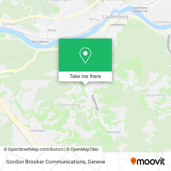 Gordon Brooker Communications map