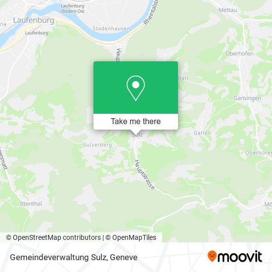Gemeindeverwaltung Sulz map