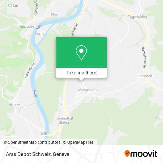 Aras Depot Schweiz map