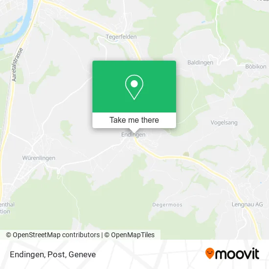 Endingen, Post map