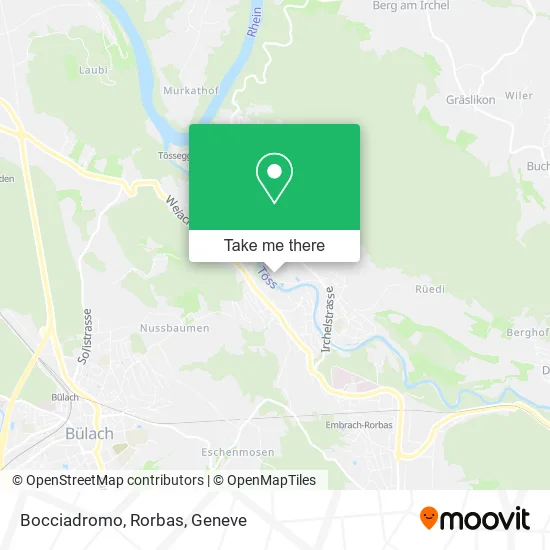 Bocciadromo, Rorbas map