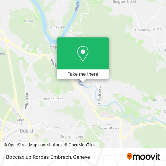 Bocciaclub Rorbas-Embrach map