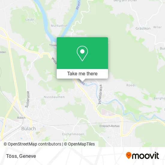 Töss map