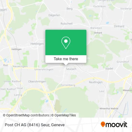 Post CH AG (8416) Seuz map