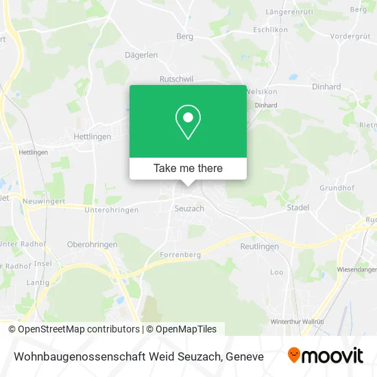 Wohnbaugenossenschaft Weid Seuzach map