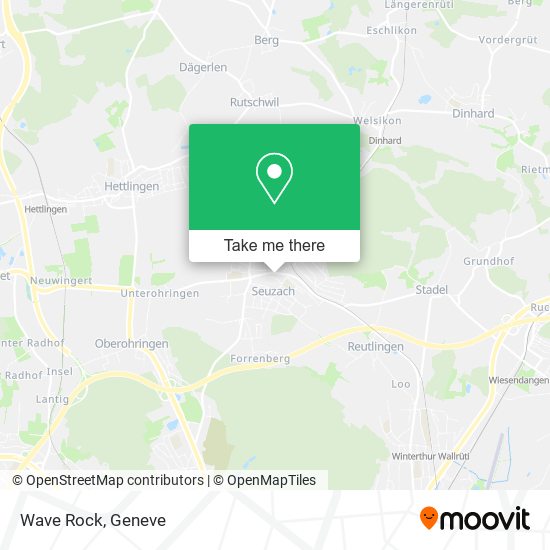 Wave Rock map