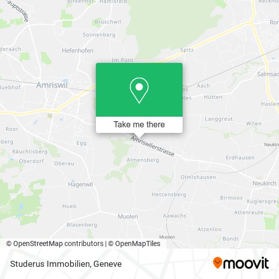 Studerus Immobilien map