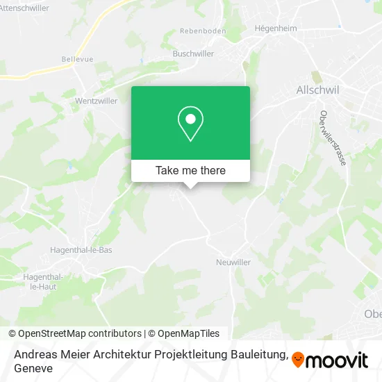 Andreas Meier Architektur Projektleitung Bauleitung map