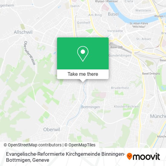 Evangelische-Reformierte Kirchgemeinde Binningen-Bottmigen map