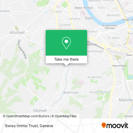 Swiss Immo Trust map