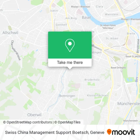 Swiss China Management Support Boetsch map