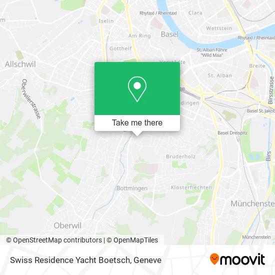 Swiss Residence Yacht Boetsch map