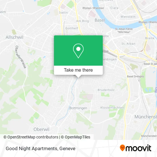 Good Night Apartments map