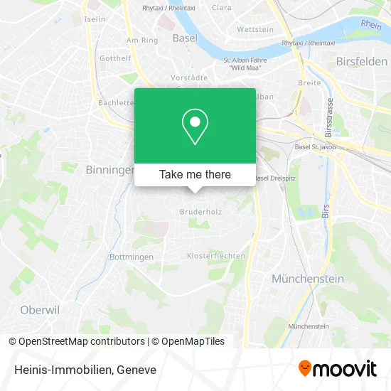 Heinis-Immobilien map