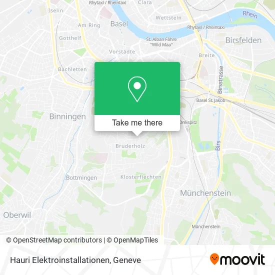 Hauri Elektroinstallationen map