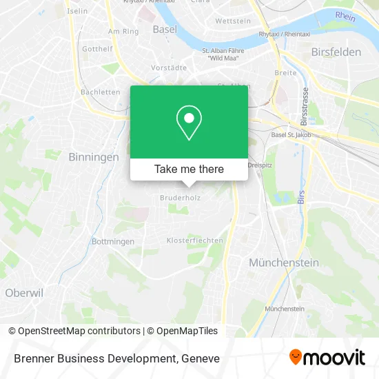 Brenner Business Development map