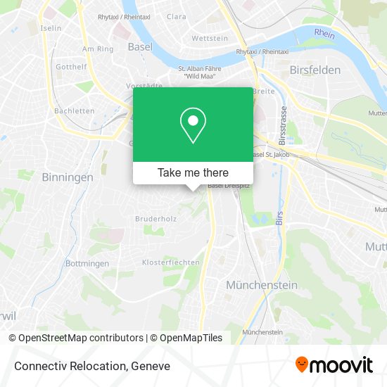 Connectiv Relocation map