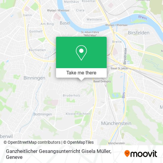 Ganzheitlicher Gesangsunterricht Gisela Müller map