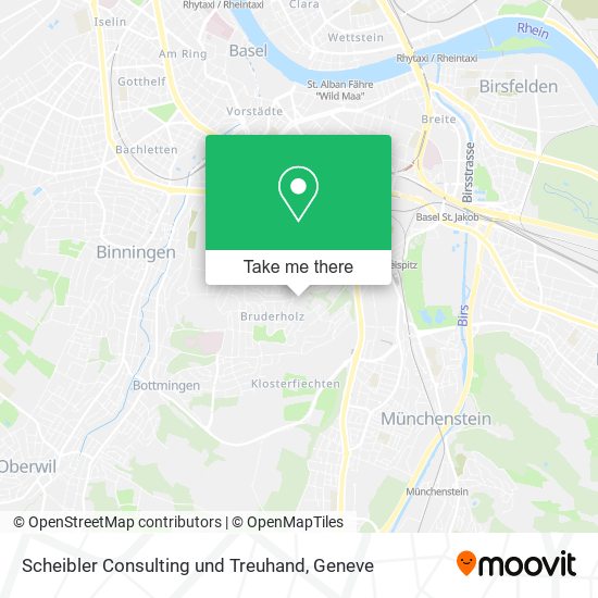 Scheibler Consulting und Treuhand map