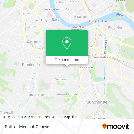 Softrail Medical map