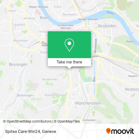Spitex Care-Win24 map