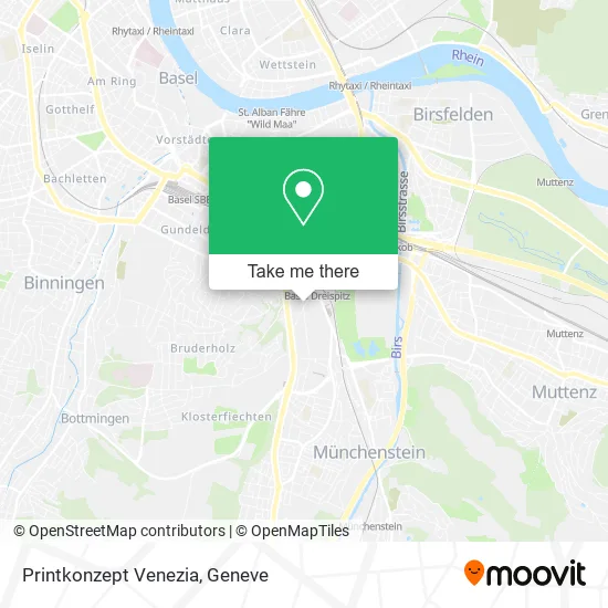 Printkonzept Venezia map