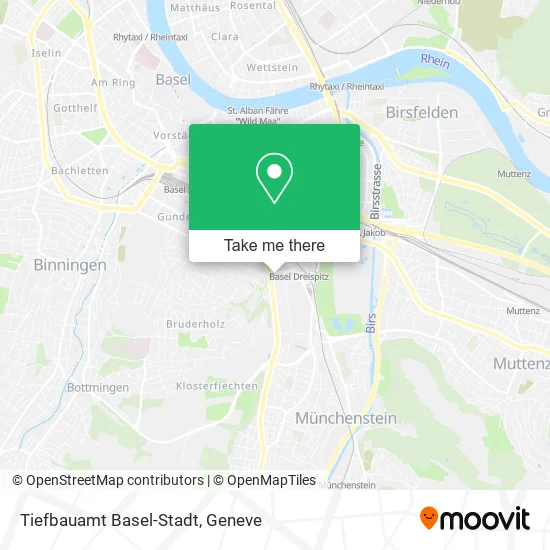 Tiefbauamt Basel-Stadt map