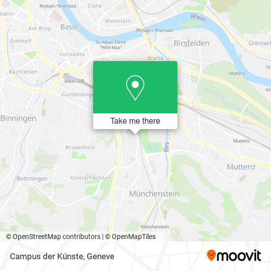Campus der Künste map