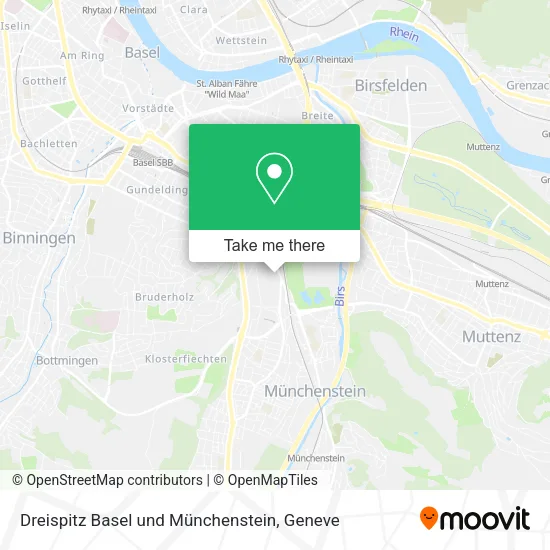 Dreispitz Basel und Münchenstein plan